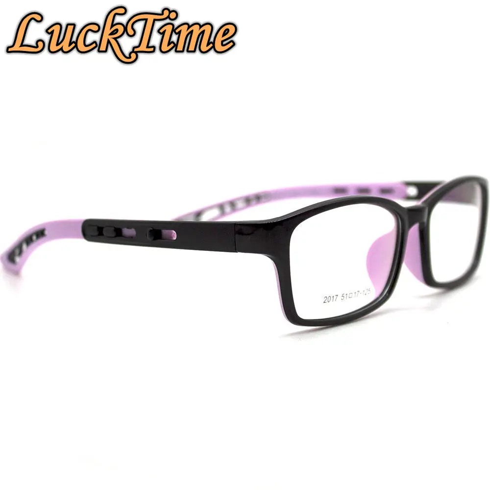 LuckTime Мягкие силиконовые милые детские очки оправа TR90 Lucky Time Мягкая коробка