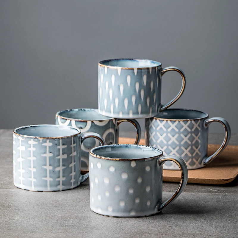 Кофейная кружка чашка в европейском ретро стиле керамическая оригинальная