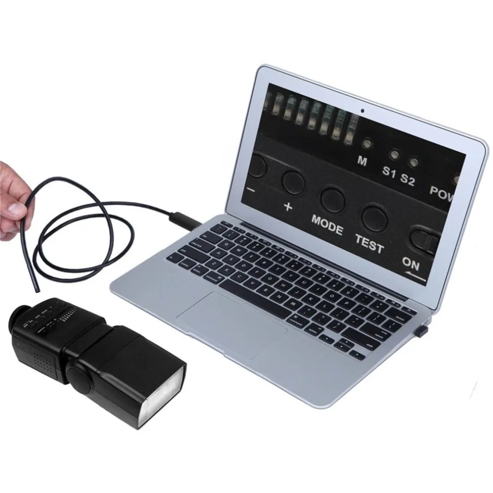 

2M 5.5mm Endoscope Exposure Light Automatic 2 In 1 Smartphone USB Inspection Camera For Android 6 LED at Hard-to-Reach Areas