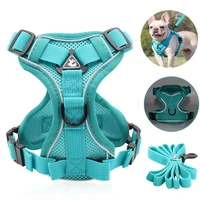 small dog harness no pull reflective nylon puppy cat harness walking lead leash french bulldog pug beagle dogs pets accessories