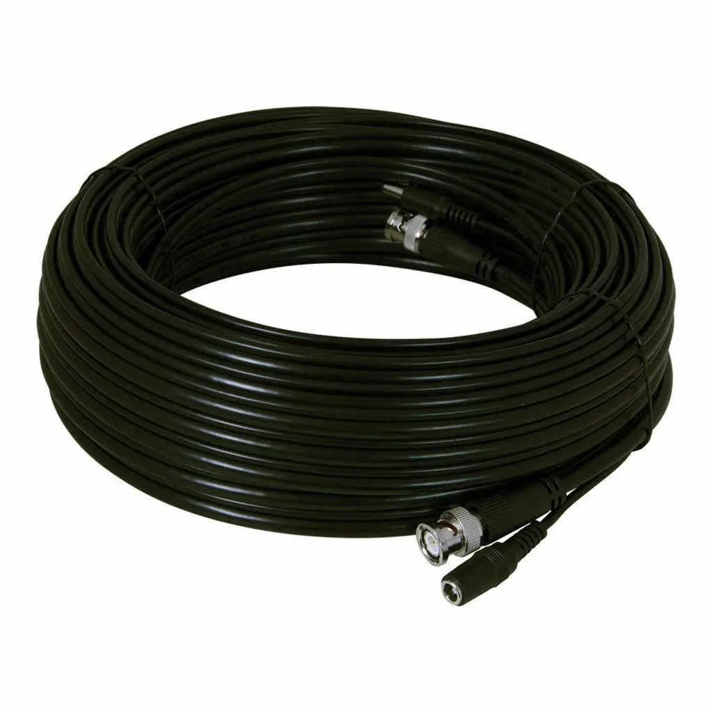 

HEAVY DUTY CABLE CCTV CAMERA BNC VIDEO POWER SHOTGUN 10m TOP QUALITY