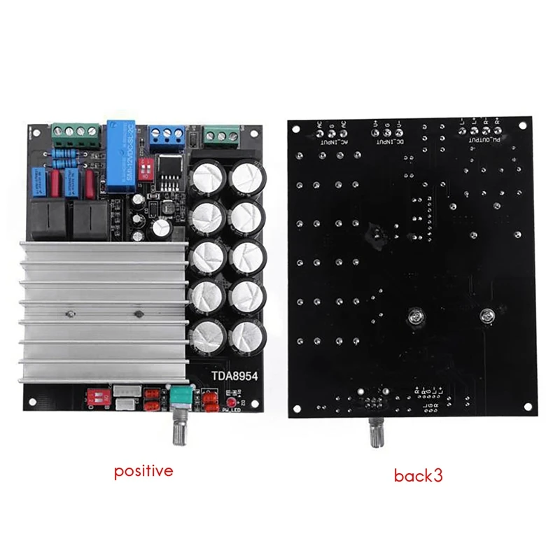 

TDA8954 Dual Channel Audio Amplifier Board 210W+210W Class D Stereo 2.0 High Power TAD8954TH Digital Audio Amplifier