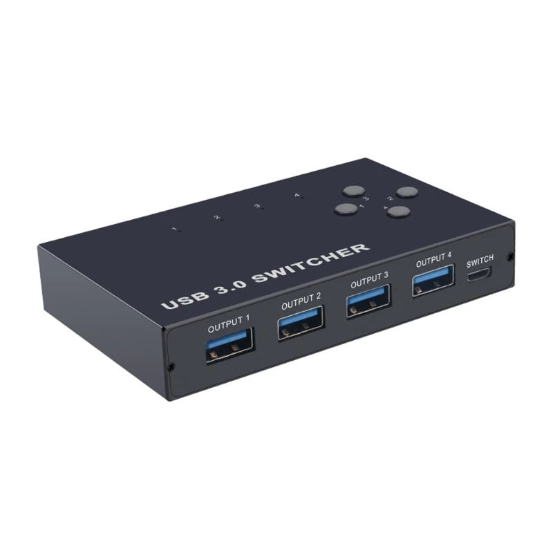 

USB 3,0 переключатель, 4 компьютера, 4 USB-устройства