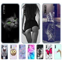 for huawei y8p case 6 3 soft silicon tpu phone cover for huawei y8p 2020 aqm lx1 coque bumper full 360 protective copas cute
