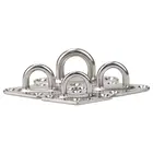 Крюк для крепления на стену и потолке из нержавеющей стали 304, сверхпрочная анкерная пластина с ушком для лодки, йоги, качелей, гамаков 6 мм8 мм, полная сварка