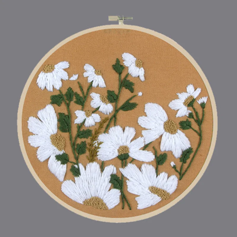 3D DIY Набор для вышивки с цветочным принтом ручная вышивка крестиком шитье ремесел