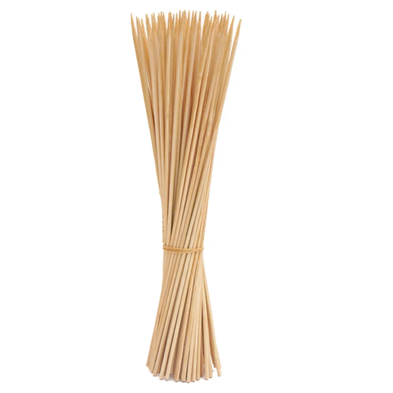 

50PCS Bamboo Skewers Disposable Natural Kebob Sticks Bamboo Roasting Skewers Barbecue Party Disposable Long Sticks Grill