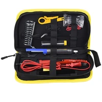 new 908s electric soldering iron kit 80w 220v lcd temperature adjustable solder iron kit welding tool set soldering sips wires