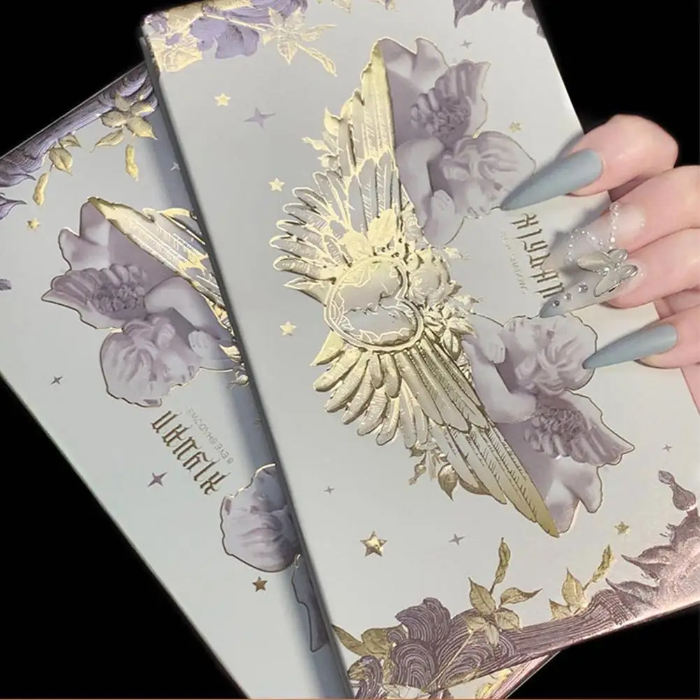 

New Arrival 8 Colors Charm Angel Pressed Eyeshadow Pigmented Palette Long Eyeshadow Lasting And Neon Glitter Eyeshadow Colo L2T1