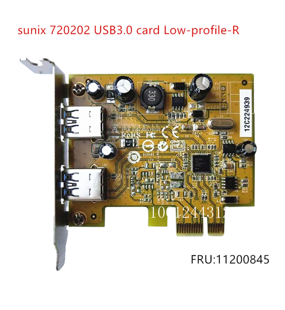 

New Original For Lenovo H520s Desktop sunix 720202 USB 3.0 card Low-profile-R FRU 11200845