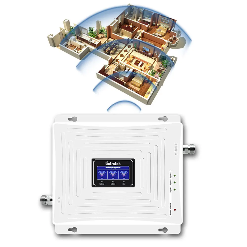 Lintratek усилитель сотовой связи репитер gsm 3g сигнала KW20L GW антенна Полный набор