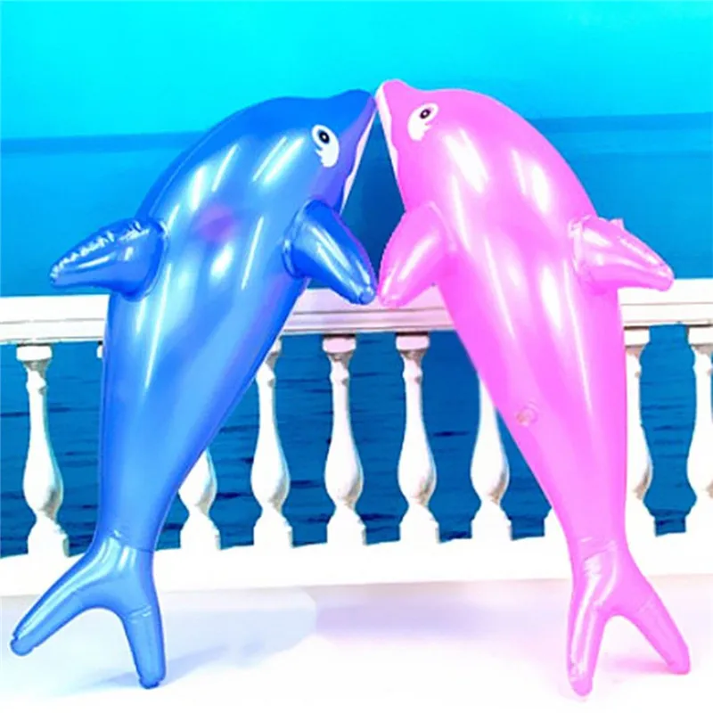 1 PC. Modeling Cute PVC Blow Up Inflatable Toys Dolphin Beach Toy For A Bathroom Being 51x20 cm Girls And Boy | Спорт и развлечения