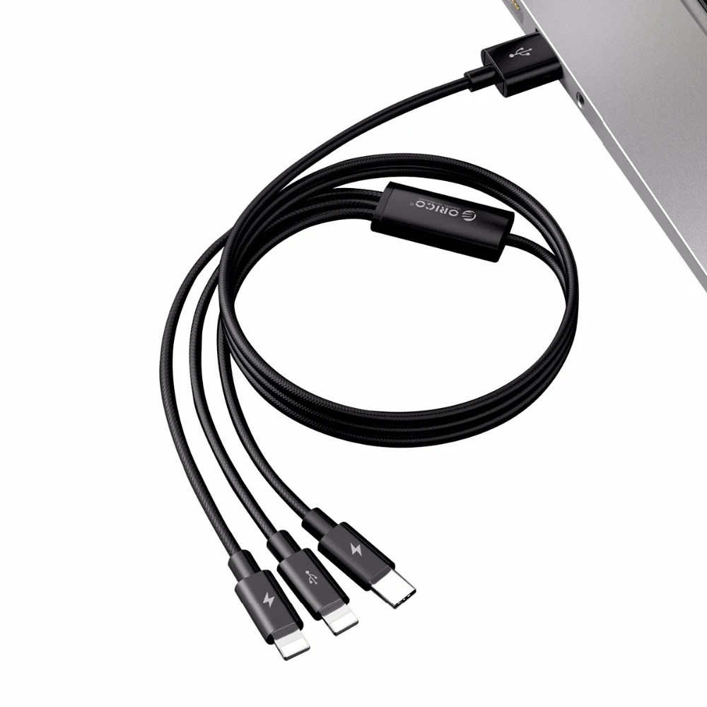 USB-кабель ORICO UTS3 3 в 1 макс. А кабель для зарядки и передачи данных iPhone X 8 7 Samsung Xiaomi