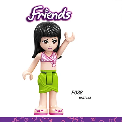 F4926 Сказочная принцесса город серия Золушка белый снег Кукла Эльза Playmobil Строительные блоки Друзья игрушки кирпичи для детей девочек - Цвет: F4926