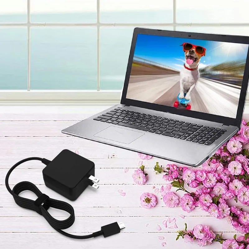 

12V 2A AC Charger Fit for Asus Chromebook C201 C201PA-DS02 C201PA C201P Laptop Portable Power Supply Adapter Cord