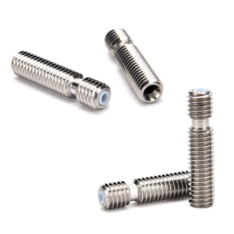 

1pc/2pcs/5pcs M6x26 Stainless Steel Nozzle Throat Fr Reprap 3D Printer Extruder Hot End 1.75mm Drop Shipping