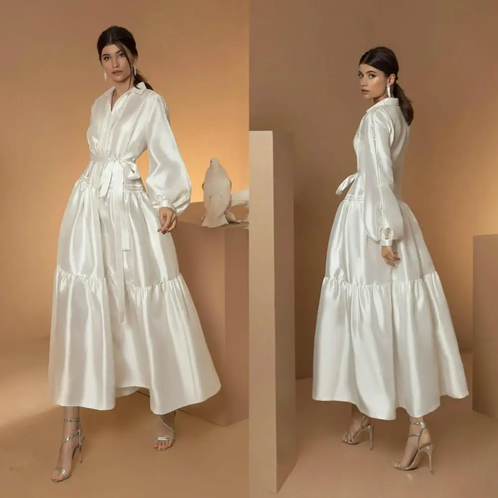 Женское атласное платье It's yiiya, черное ТРАПЕЦИЕВИДНОЕ ПЛАТЬЕ С V-образным вырезом и поясом на заказ на лето 2020 (art.: 3a384eaf523) - 3a384eaf523