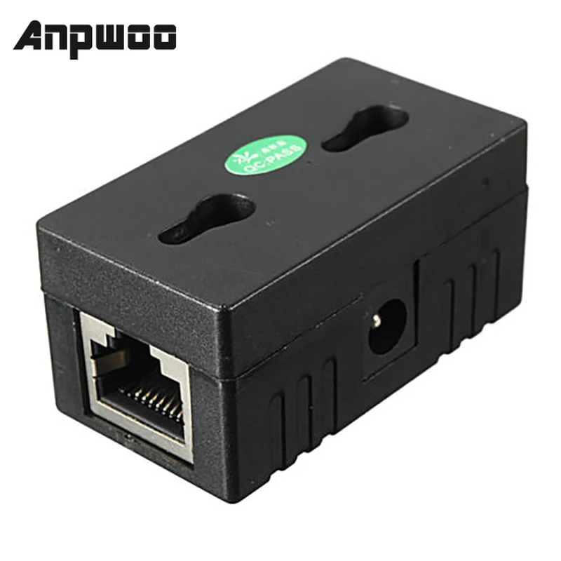 

ANPWOO 10/100 Mbp Passive POE DC Power Over Ethernet RJ-45 Injector Splitter Wall Hanging Adapter For IP Camera LAN Network 1PC