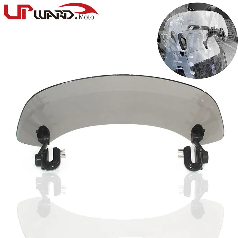 

Universal Motorcycle Risen Adjustable Wind Screen Extension Windshield Spoiler Air Deflector For BMW KAWASAKI YAMAHA HONDA SUZUK