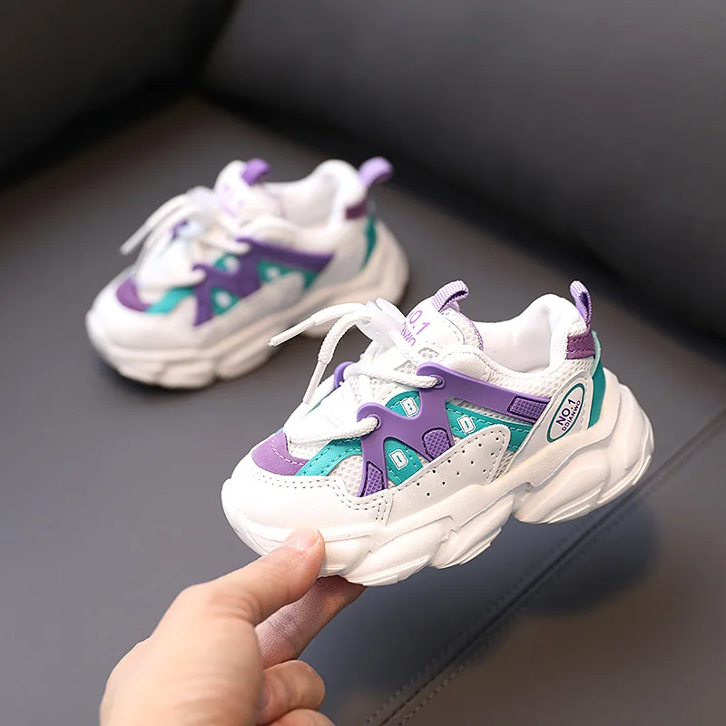 

2021 Unisex Autumn Children Casual Sport Shoes Fashion Breathable Soft Bottom Non-Slip Kids Sneakers for Boys Girls Size 21-30