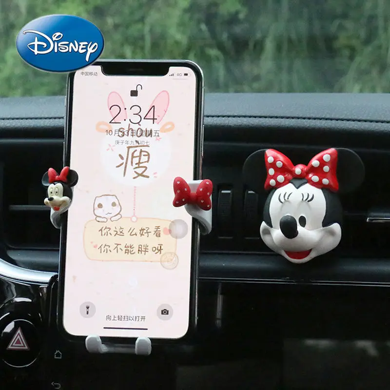 Disney Микки Мышь Минни мобильный телефон держатель с симпатичными машинками