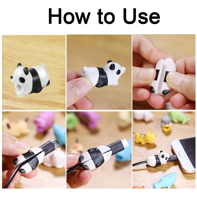 Cable Protector Winder For USB Charging Data Wire Protection Cover Protect Case Cartoon Cord Organizer | Электроника