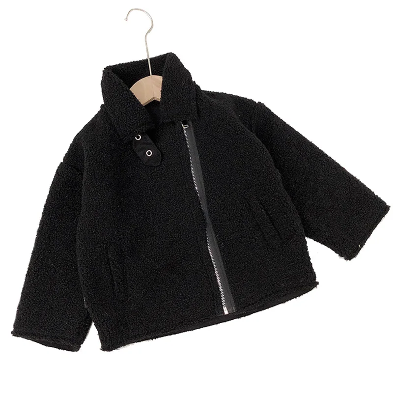 2019 г. Зимняя куртка для маленьких мальчиков детское пушистое пальто из овечьей