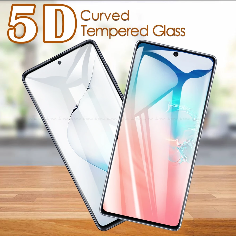 

5D Curved Edge Full Cover Film For Samsung Galaxy S23 Plus S21 S20 FE 5G S10e S10 Note 10 Lite Tempered Glass Screen Protector