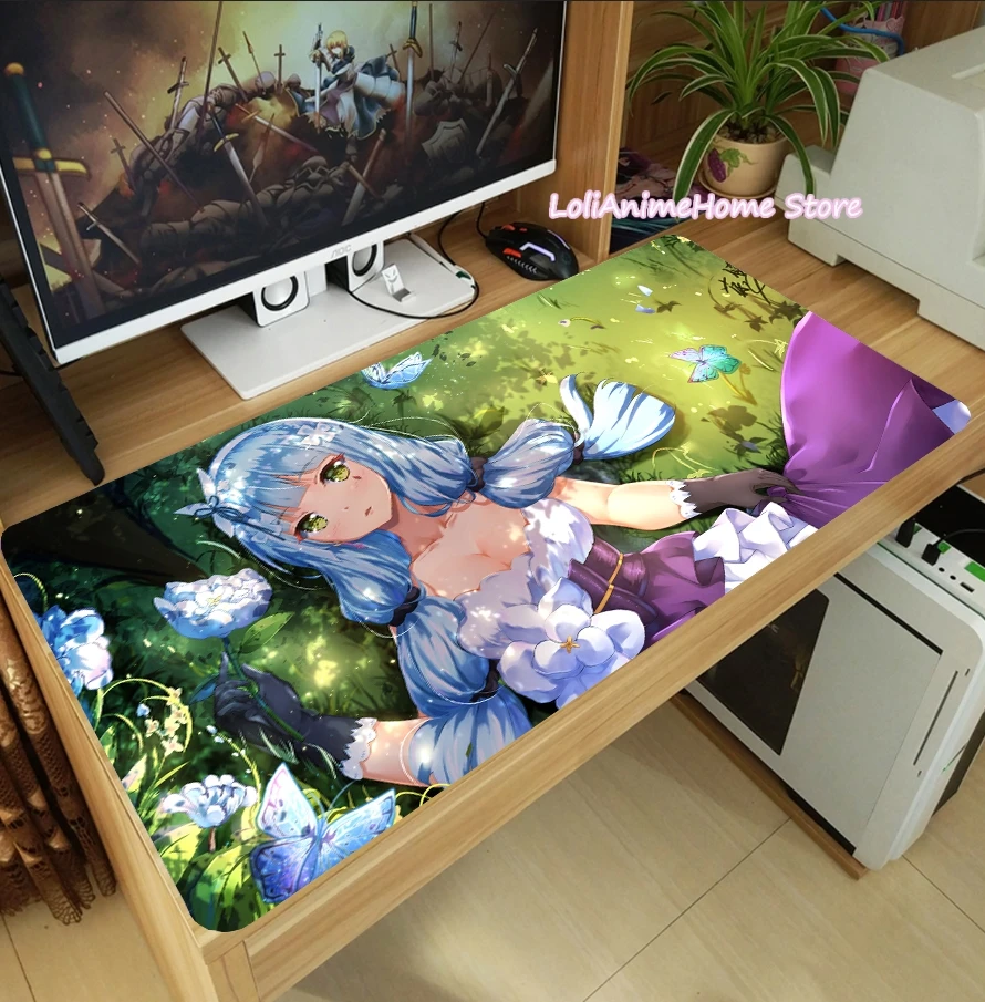 

Game Girls Frontline HK416 Tar-21 Mouse Pad Thicken Laptop Gaming Mice Mat Tabletop Keyboard Mat Anti-Slip Playmat Otaku Cosplay