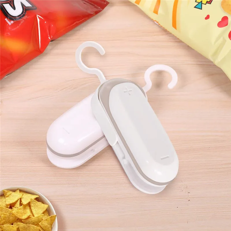 

Plastic Bag Sealer Mini Sealing Machine Portable Heat Sealer Plastic Package Storage Bag Packing Clips Vacuum Handheld Chip