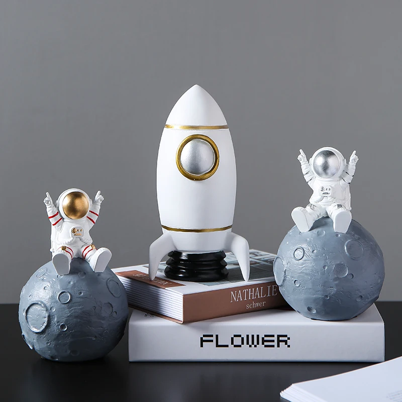 Аксессуары для украшения дома Современные гостиной астронавт миниатюрные фигурки креативный Копилка