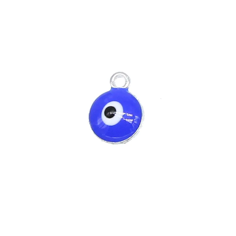 20pcs/lot Evil Eye Beads Double Connectors Jewelry Accessories Fit For Diy Anklet Bracelet Necklaces Pendants10*13mm | Украшения и