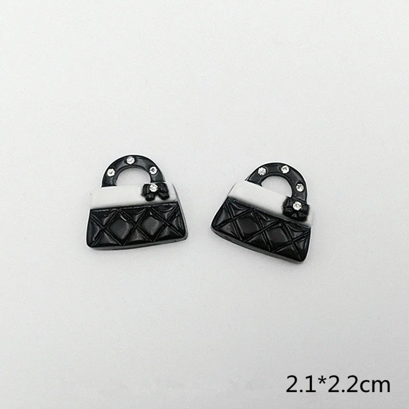 Black bag 10/20 Вт, 30 Вт, шт. моделирование Косметическая Расческа Зеркало с плоской задней частью плоское украшение из смолы Цвет DIY рукоделия искусственные ювелирные украшения, аксессуары для волос - Цвет: Black bag