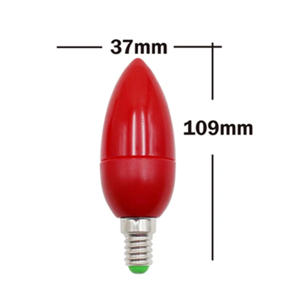 Светодиодный светильник-свеча красный светильник Фортуны энергосберегающий s E12