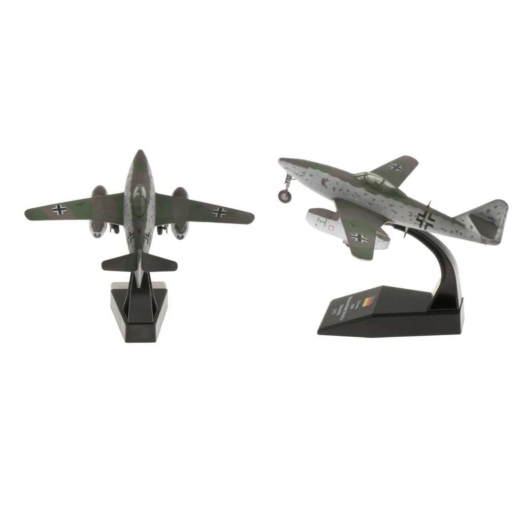 

2x 1:72 Me-262 Fighter German Aircraft Metal Model Airplane Home Decor