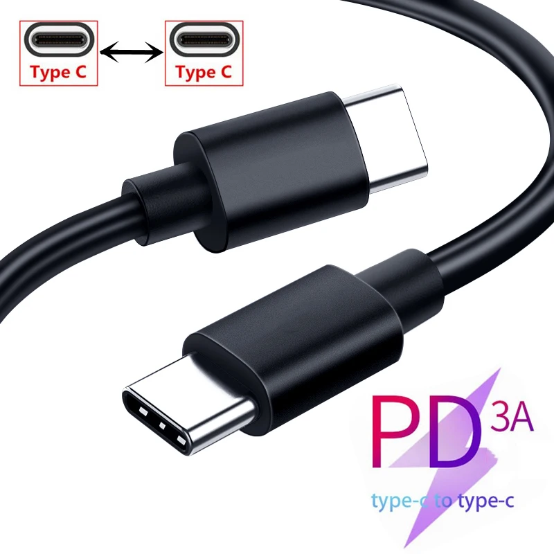 USB C к Type для Samsung S20 PD 0 2 м 1 кабель Huawei P50 P40 P30 Pro Xiaomi 11 10 Ultra 10Pro шнур быстрой зарядки |