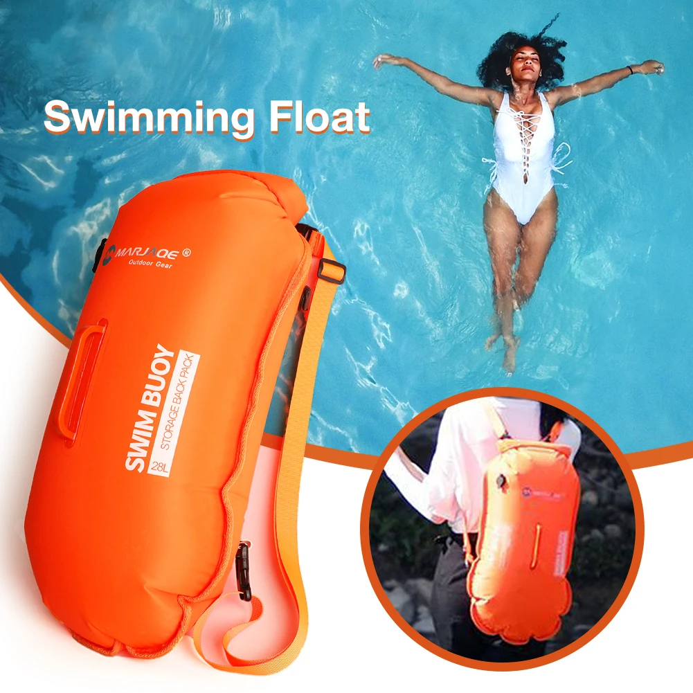 

High Visibility Safety Swim Buoy Tow Float Dry Bag Waist Belt For Open Water Swimming Rafting Kayaking Life-saving Drift Bag