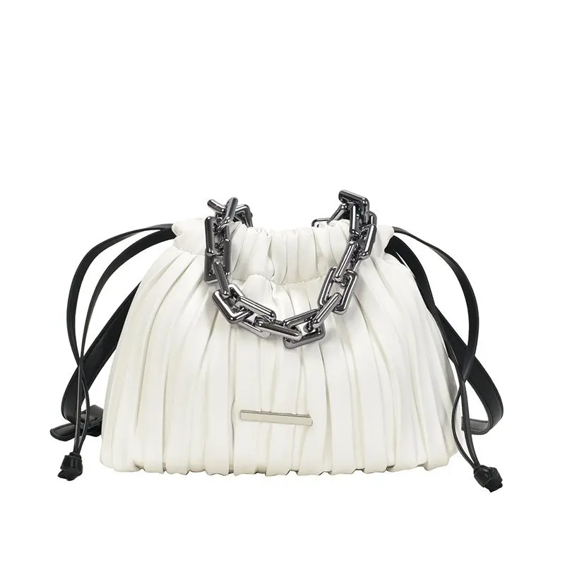 Роскошные брендовые дизайнерские женские сумки на плечо 2020 сумка-ведро шнурке из