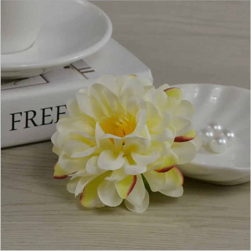 Головки цветов для украшения свадьбы 30 шт. 7 см искусственные георгины шелковые