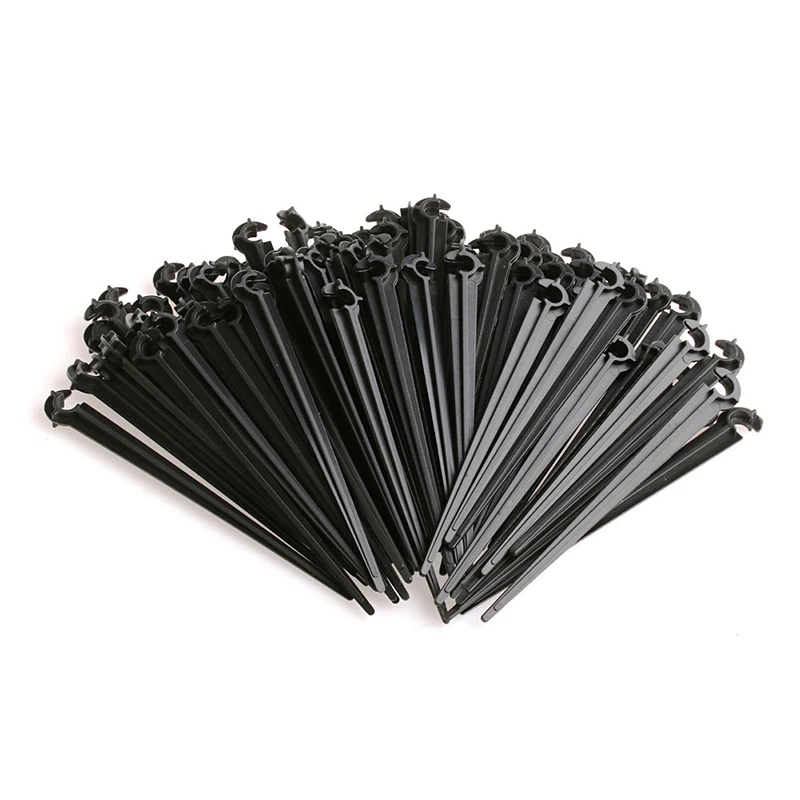 

Drop Ship 100Pcs/Set 4/7mm Micro Hose Fixed C-Type Holders Drip Irrigation Accessories