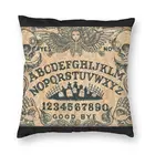 Наволочка с изображением Ангела Смерти, ведьмы, декоративная квадратная наволочка Ouija на Хэллоуин, подушка с черепом, наволочка для гостиной