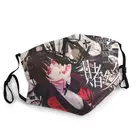 Маска для лица Kakegurui Yumeko Jabami, мужская маска для защиты от пыли, анимированной ТВ-серии, защитный чехол, респиратор, моющаяся маска для рта