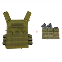 tactical paintball molle vest army hunting protective plate carrier vest military airsoft combat body armor with magazine pouch