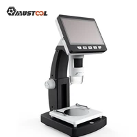 mustool g710 digital microscope 1000x 4 3 inches hd 1080p portable desktop lcd led microscope 2048x1536 resolution object height