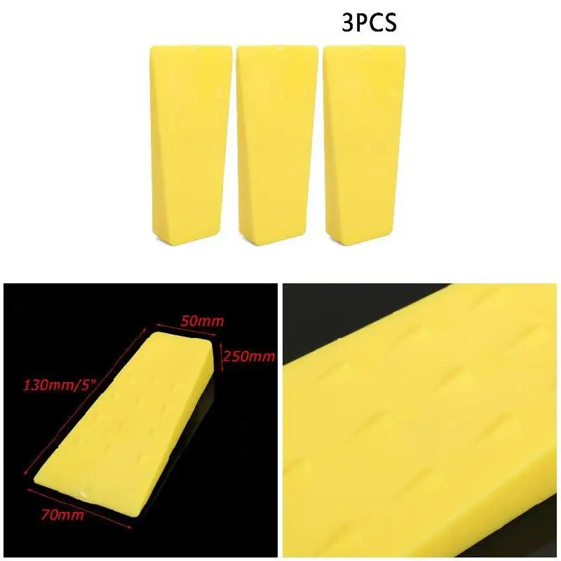 3Pcs Tree Felling 5 inch yellow Plastic Wedges for Logging Falling Cutting Cleaving Chainsaw Bump Embossing Tool | Дом и сад
