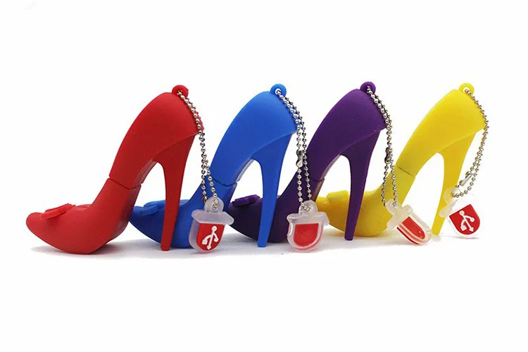 Оптовая продажа Модная обувь с рисунком на высоком каблуке USB flash drive3.0 Обувь для