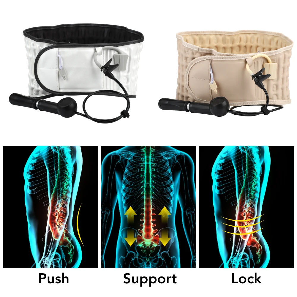 

Lumbar Traction Belt Decompression Back Belt Brace Lower Lumbar Support for Back Pain Relief Unisex Waist Brace Massager