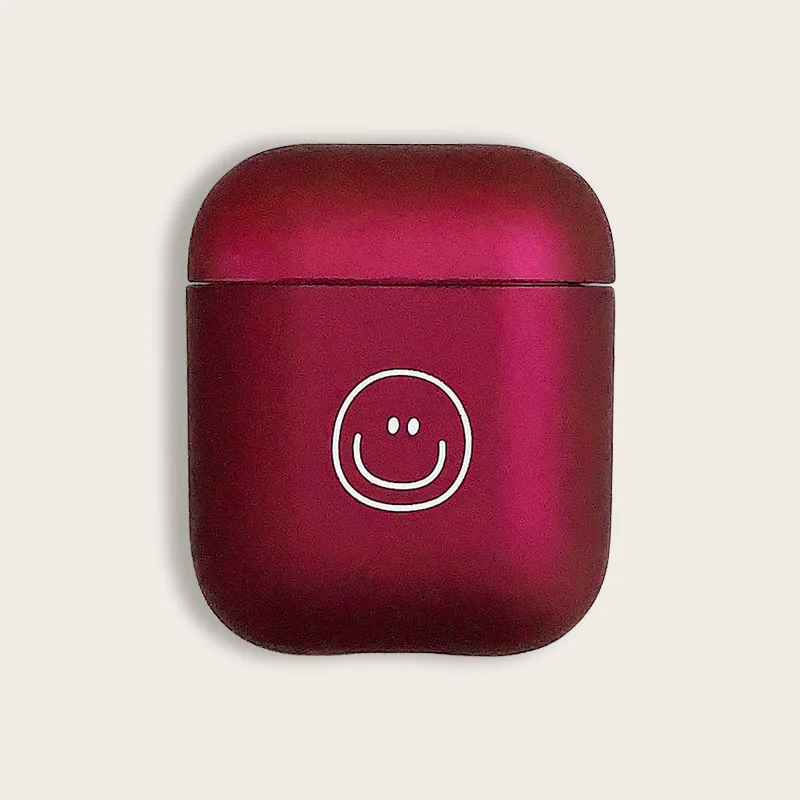 Red love simple fun crash акриловый защитный чехол airpods жесткий стикер Apple беспроводная Bluetooth