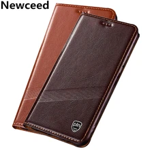 Cowhide Real Leather Magnetic Book Cases For Xiaomi POCO F3 Pro/Xiaomi POCO F3 Phone Bag Card Slot Kickstand Phone Cover Funda