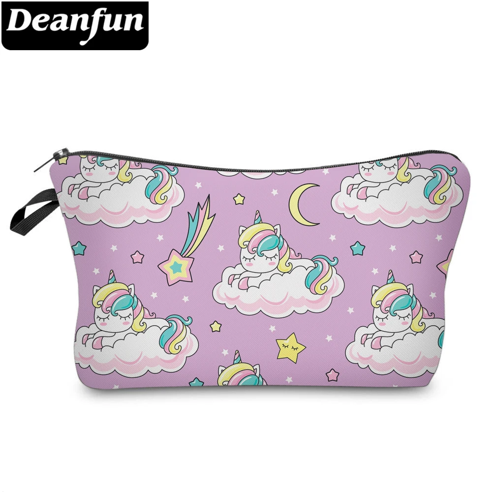 Deanfun водонепроницаемый Радуга облако Единорог Луна косметичка светло фиолетовый звезда маленькие косметички подарок на день Святого Валентина 51602